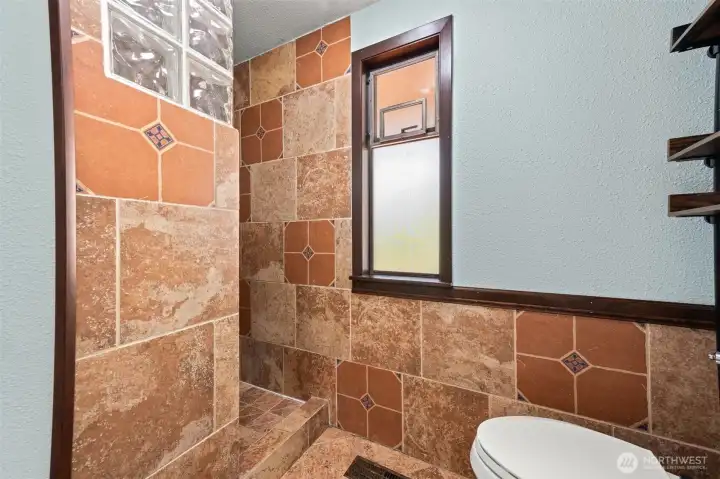 Primary with walk-in shower