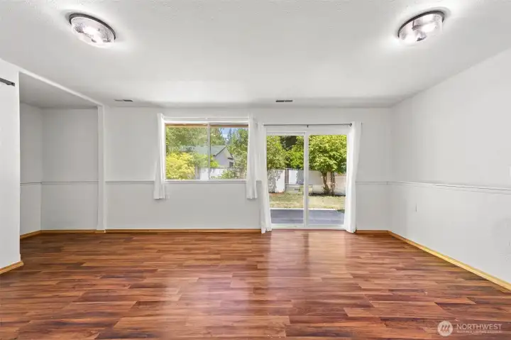 Downstairs Den/Office with access to backyard