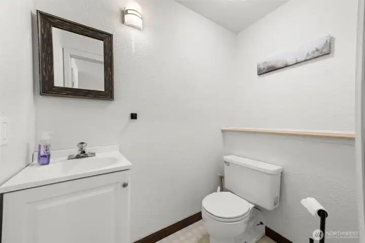 Downstairs half bath