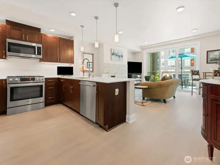 The flooring is so practical for pets- yes, two pets per condo are allowed The flooring is so practical for pets- yes, two pets per condo are allowed