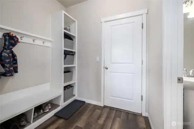 Mud Room off Garage