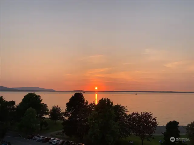 Sunset view from the condo.