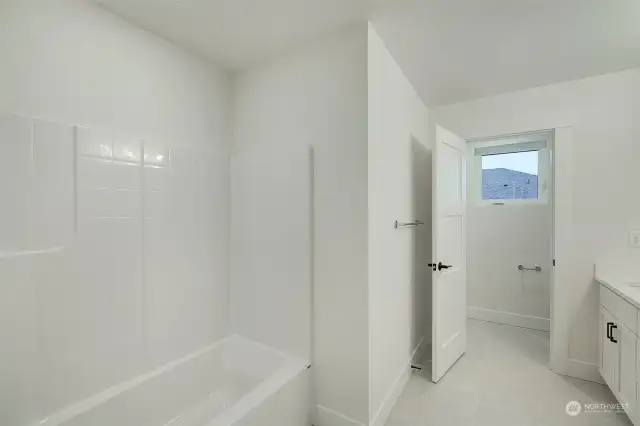 Bathroom upstairs.