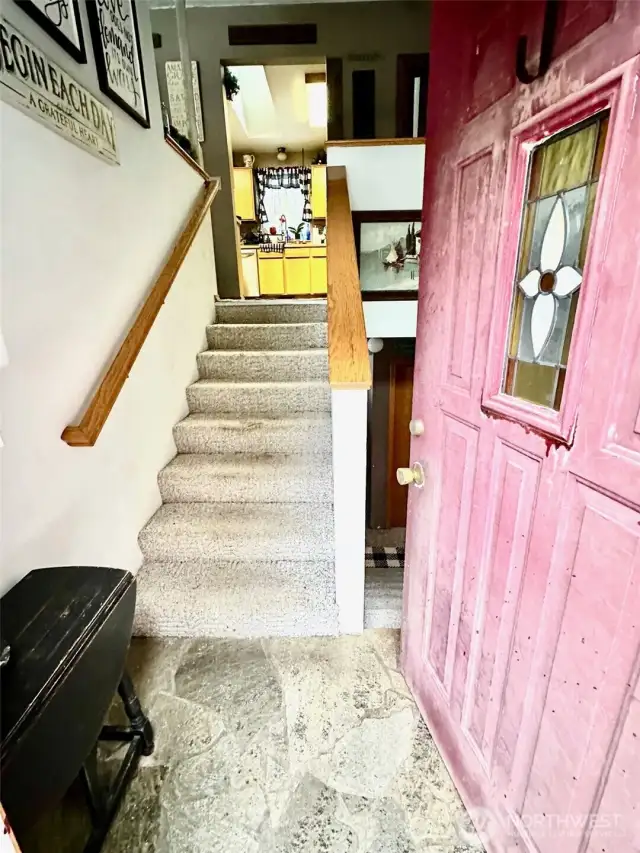 Front Door with Slate Flooring