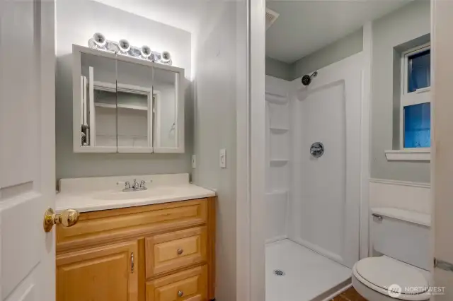 Bathroom in lower unit