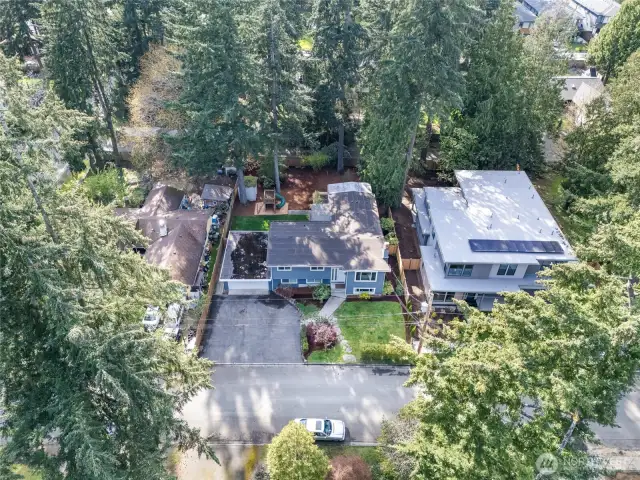 Aerial view of home