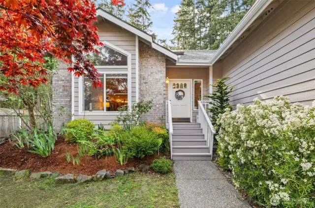 Welcoming front of home