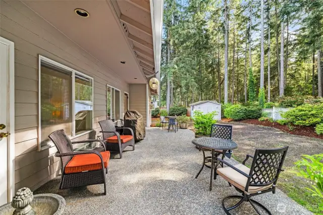 Lovely back patio