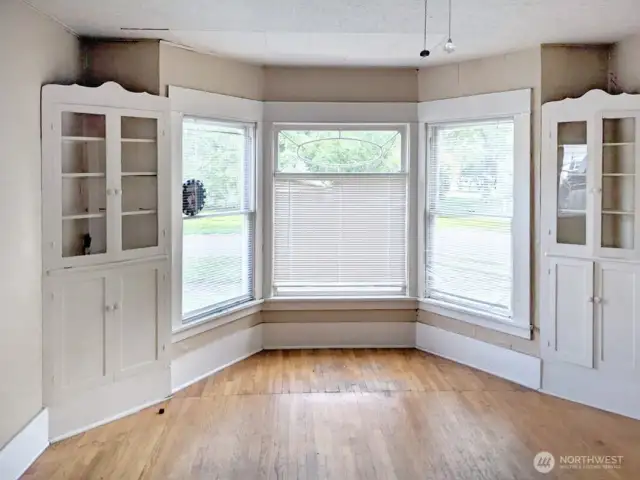 Beautiful built ins & loads of natural light.