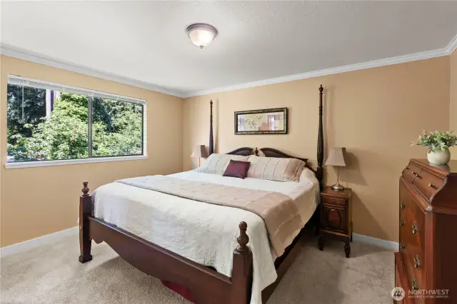 Upstairs Primary Suite with 3/4 bath