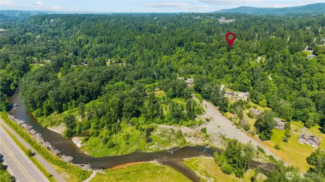 Ceder river with walking trails