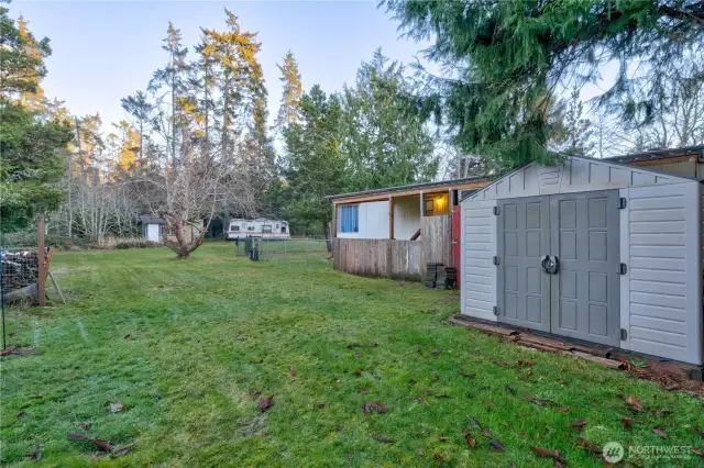 large side yard for a bonfire pit and your rv guests