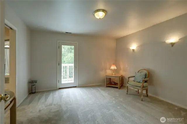 Primary Bedroom on 2nd floor with Balcony, walk-in closet , 5 piece Primary bath