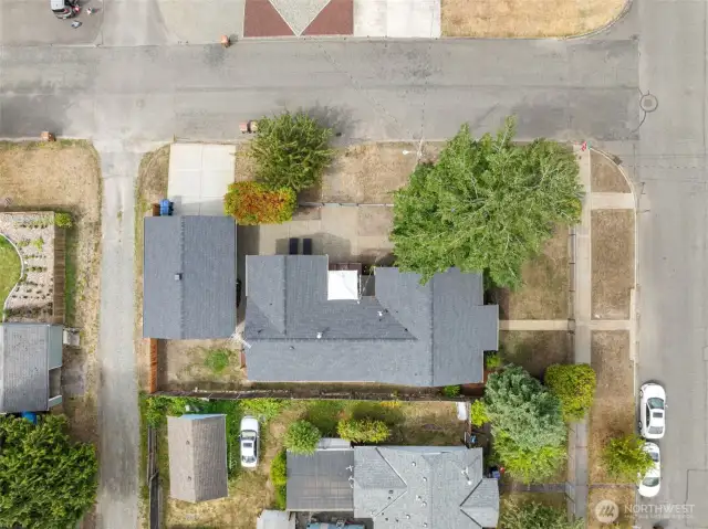 Bird Eye View  Aerial View (of corner lot)  4524 N 11th Street Tacoma, WA 98406