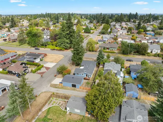 Aerial View  4524 N 11th Street Tacoma, WA 98406