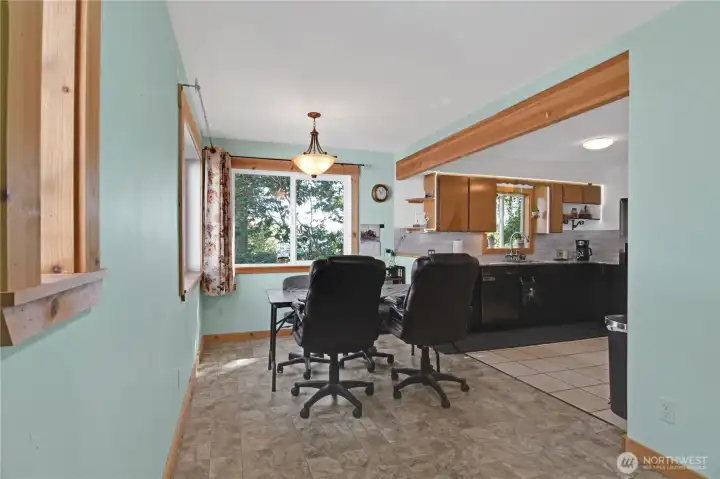View from the Foyer into the dining area