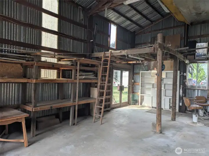 tons of storage in the shop