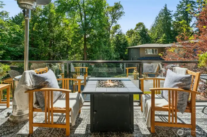Deck off main level.