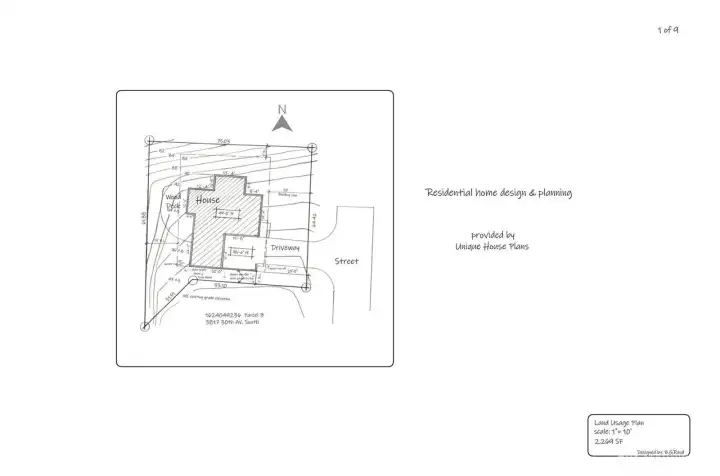Architectural drawings (proposed lot layout).