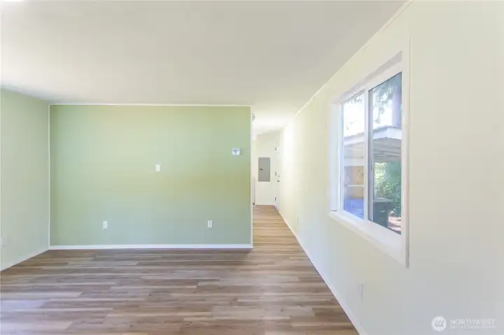 Backing for tv mount already available with electric outlet!