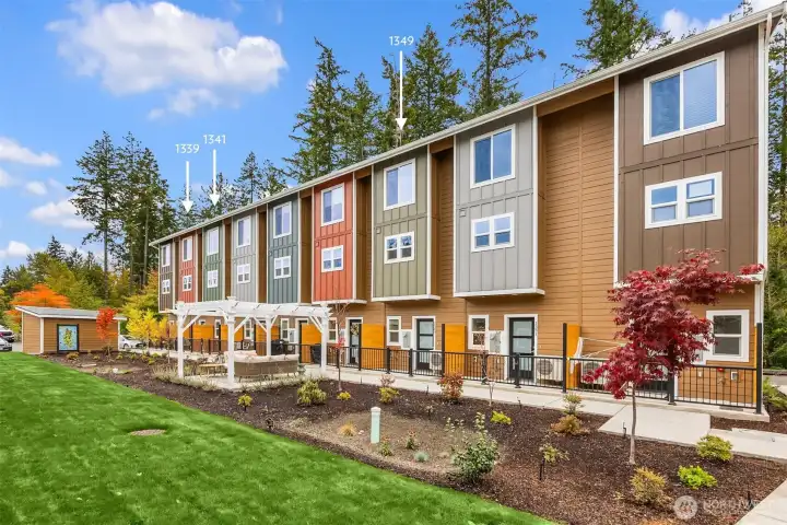 New Construction Modern Townhomes right in the heart of Bainbridge.