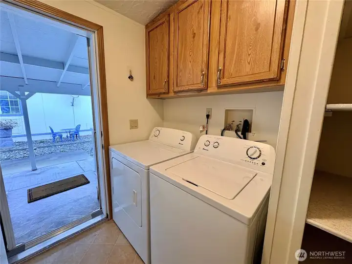 Washer/Dryer at Carport Entrance
