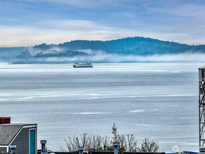 Watch the ferries come and go across Elliot Bay from the rooftop deck.