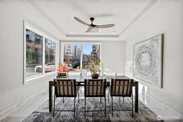 Common area space inside Rainier condo building