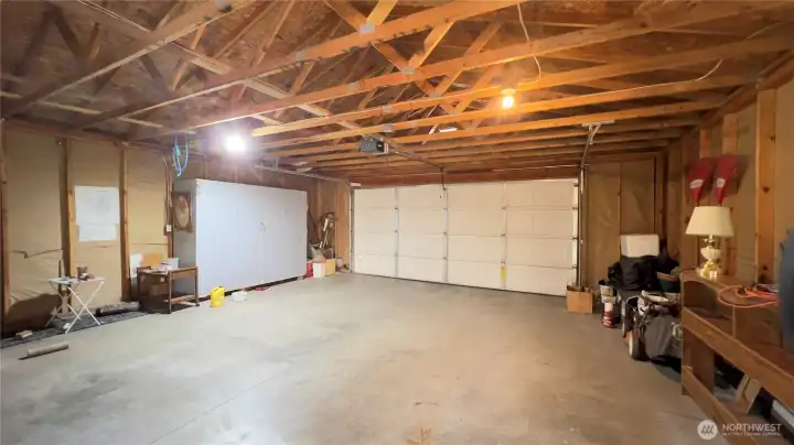 2 car garage with alley access