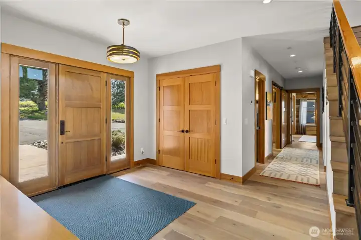 A warm and inviting entry sets the tone for the home, welcoming you in with charm, comfort, and a sense of arrival.