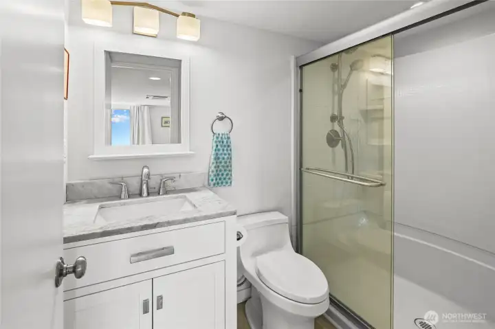 3/4 bath conveniently located off the bonus room.