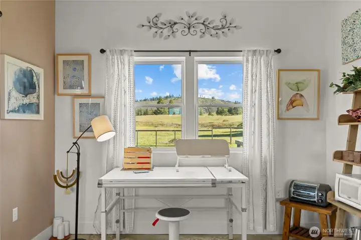 Continued beautiful views from the studio barn.