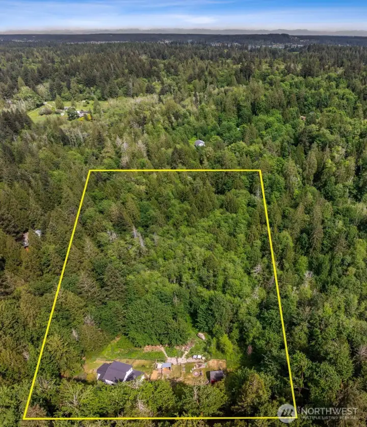 Just under 5 acres.