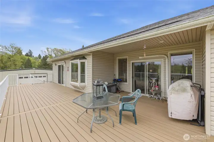 Deck entry to living room Deck entry to living room
