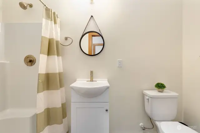 3/4 Bath w/ standup shower.