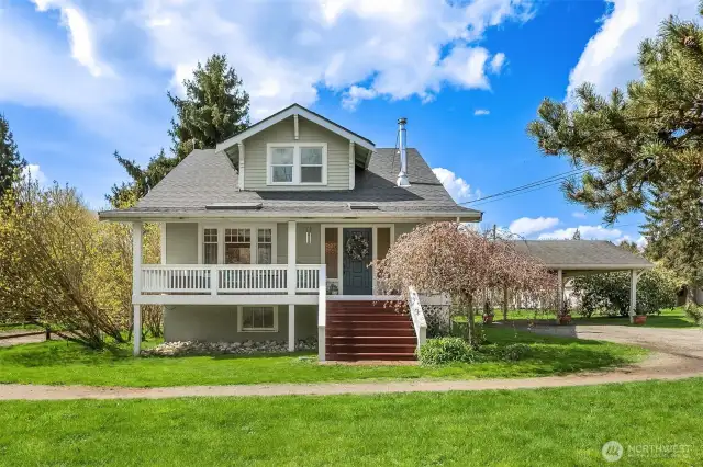 Classic 1930's Farm house with Detached carport and ample parking. New roof 2024.