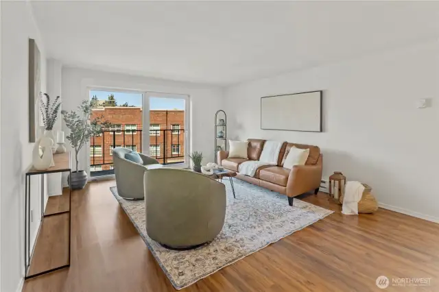 Welcome Home to this light filled space with inspiring Seattle views!