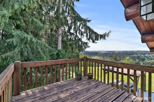 Deck off of the guest suite