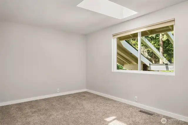 4 bedrooms upstairs! Example of 1 of 3 secondary bedrooms upstairs