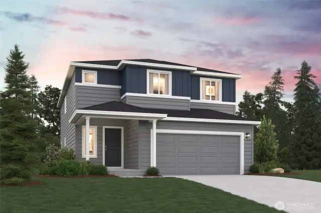 Depictions of homes or other features are artist conceptions. Hardscape,  landscape, and other items shown may be decorator suggestions that are  not included in the purchase price and availability may vary. No view is  promised. Views may also be altered by subsequent development,  construction and tree growth and landscaping.