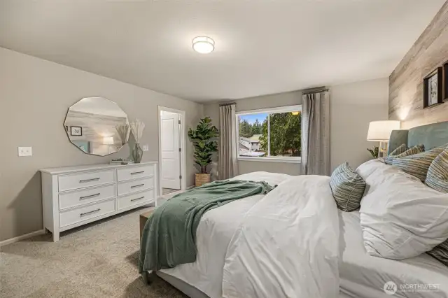 Photos are from the Finley model home in Prior community. Lot 04 layout is mirror image. Finishes, upgrades, and features will vary.