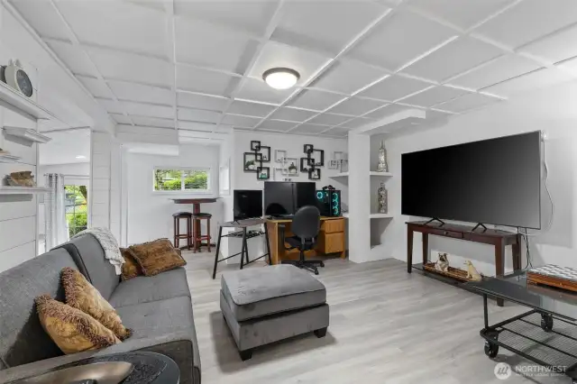 This easy care space has so much character.