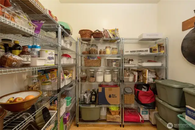 Walkin Pantry off kitchen