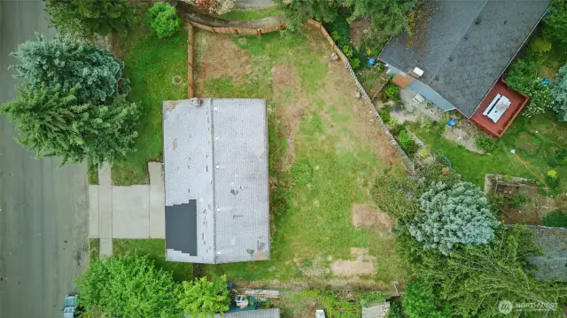 Aerial view of property