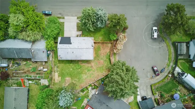 Aerial view of property