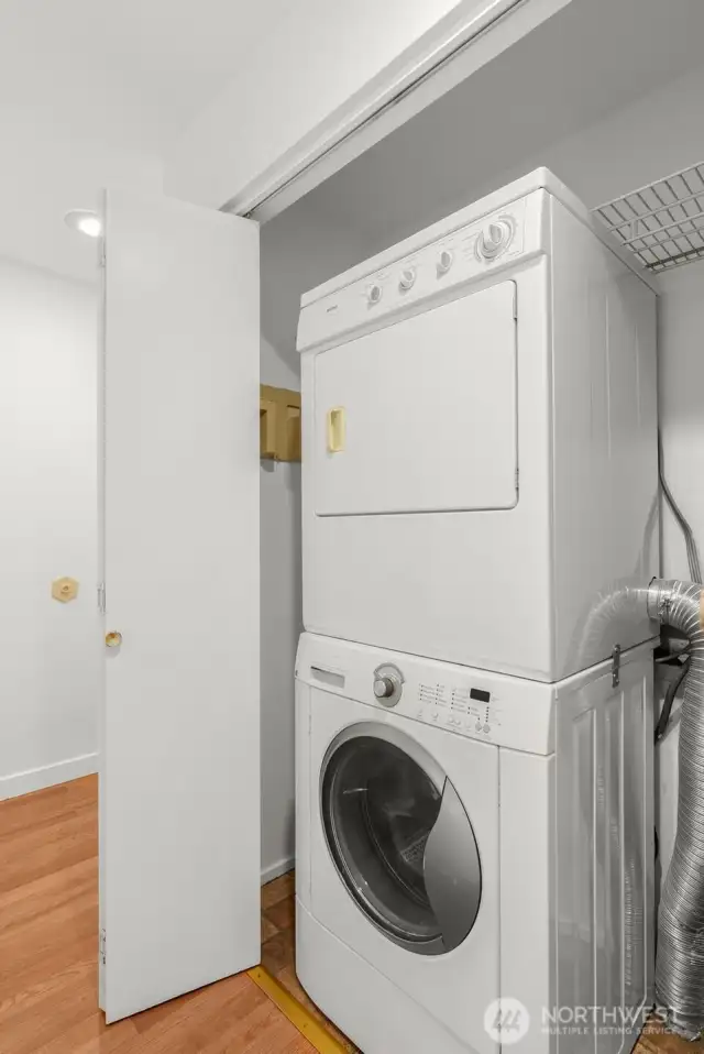 Full washer and dryer in unit!