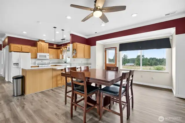Large dining area