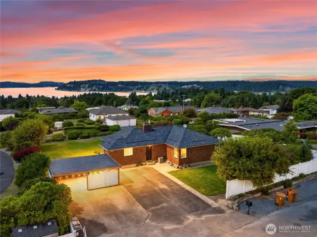 Over property Twilight View