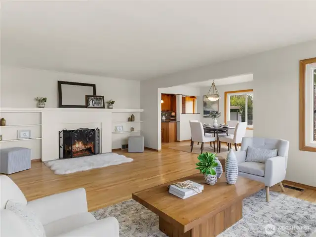 Wood Burning Fireplace