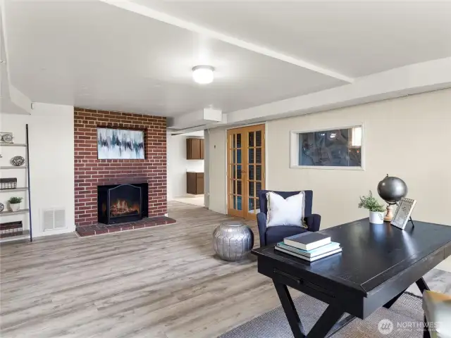 Wood Burning Fireplace